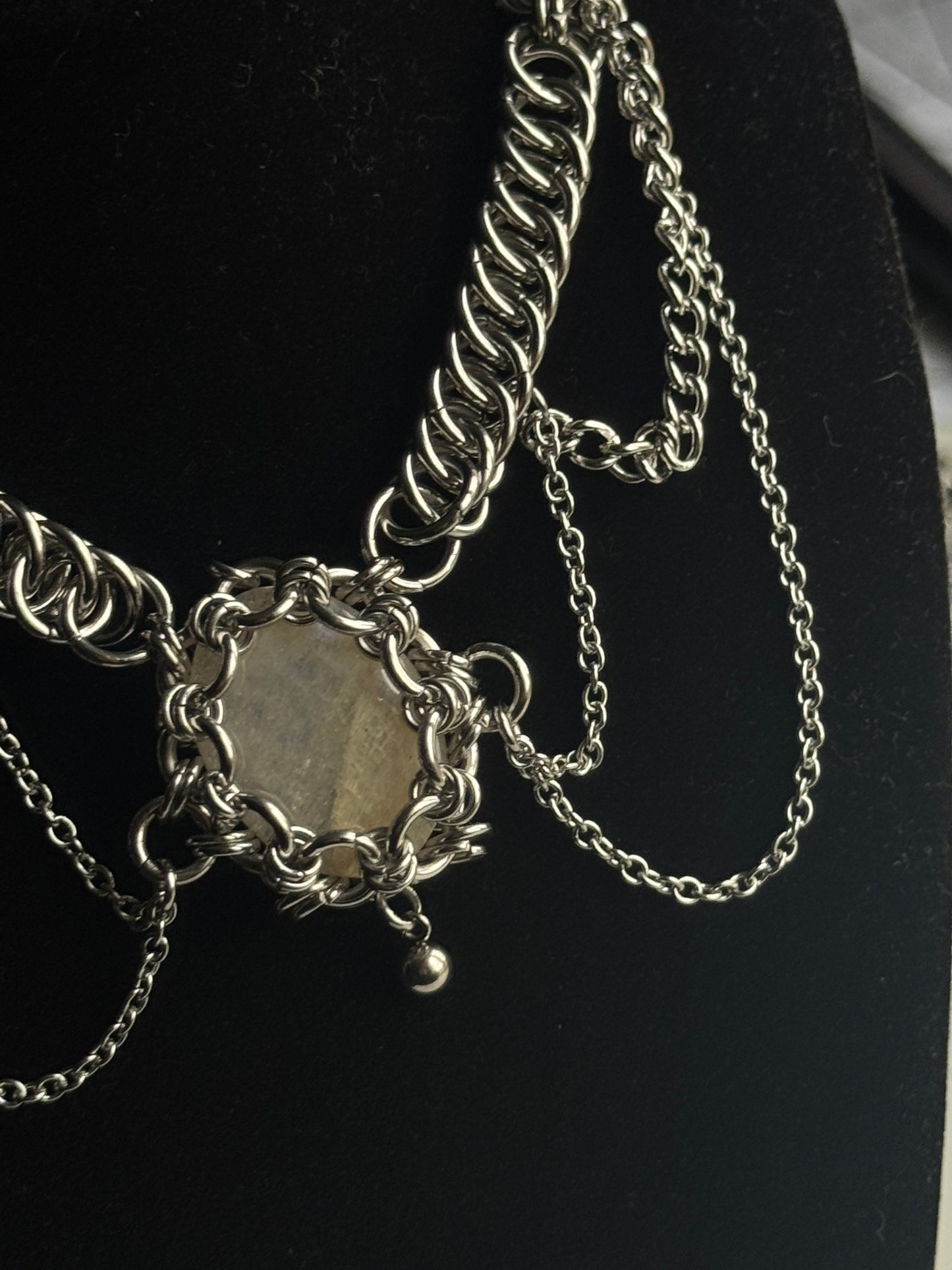 Clear quartz necklace