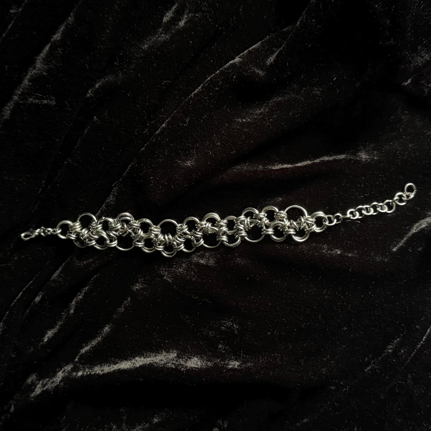 Chainmail stainless steel medieval handmade bracelet