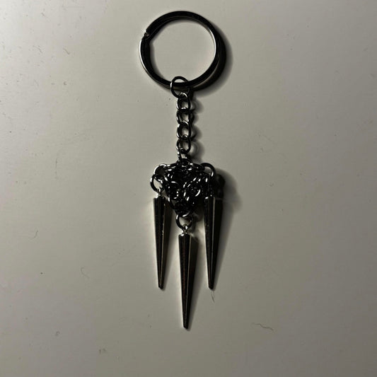 Tri spiked keychain