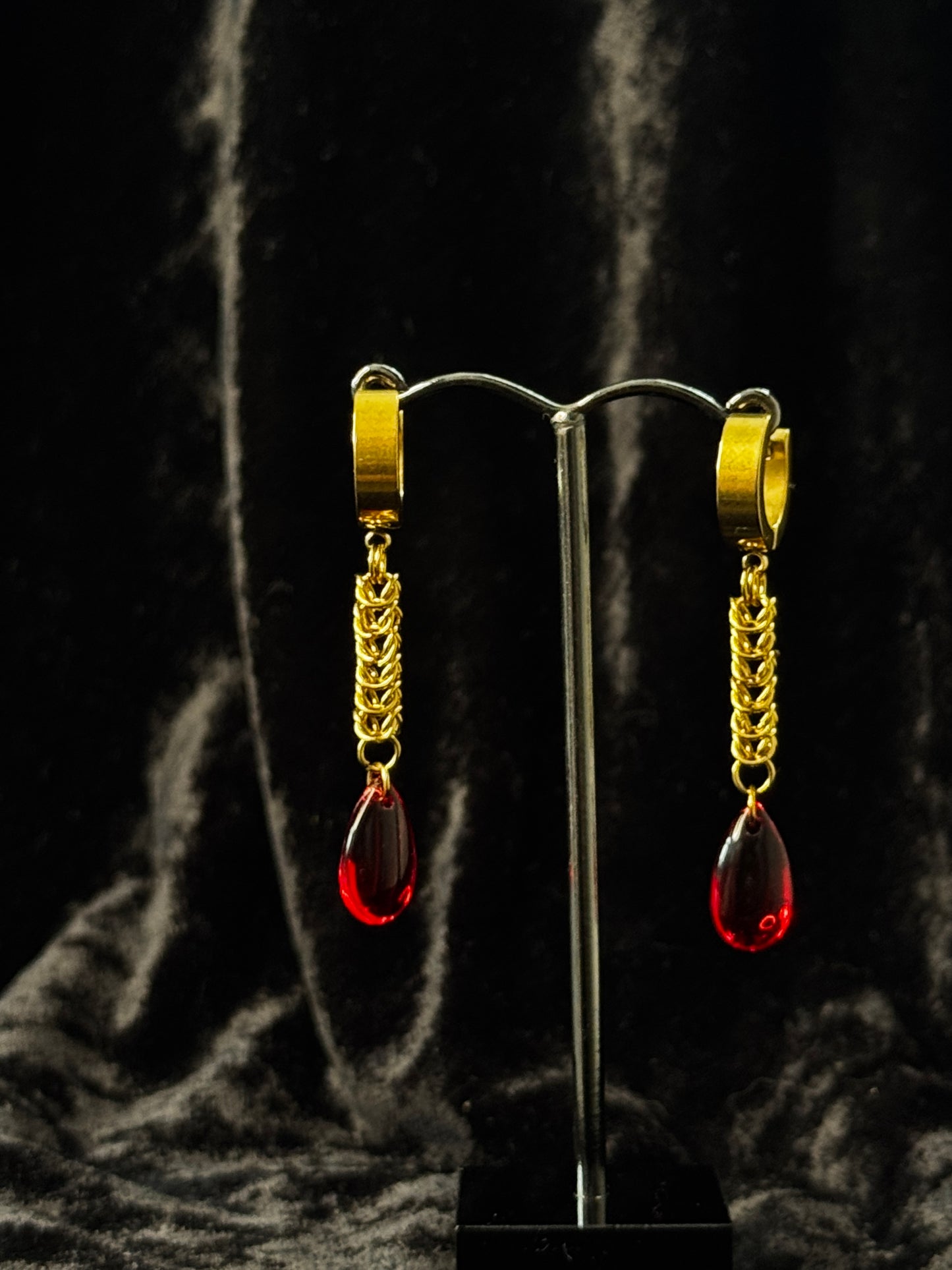 GOLD drop earrings