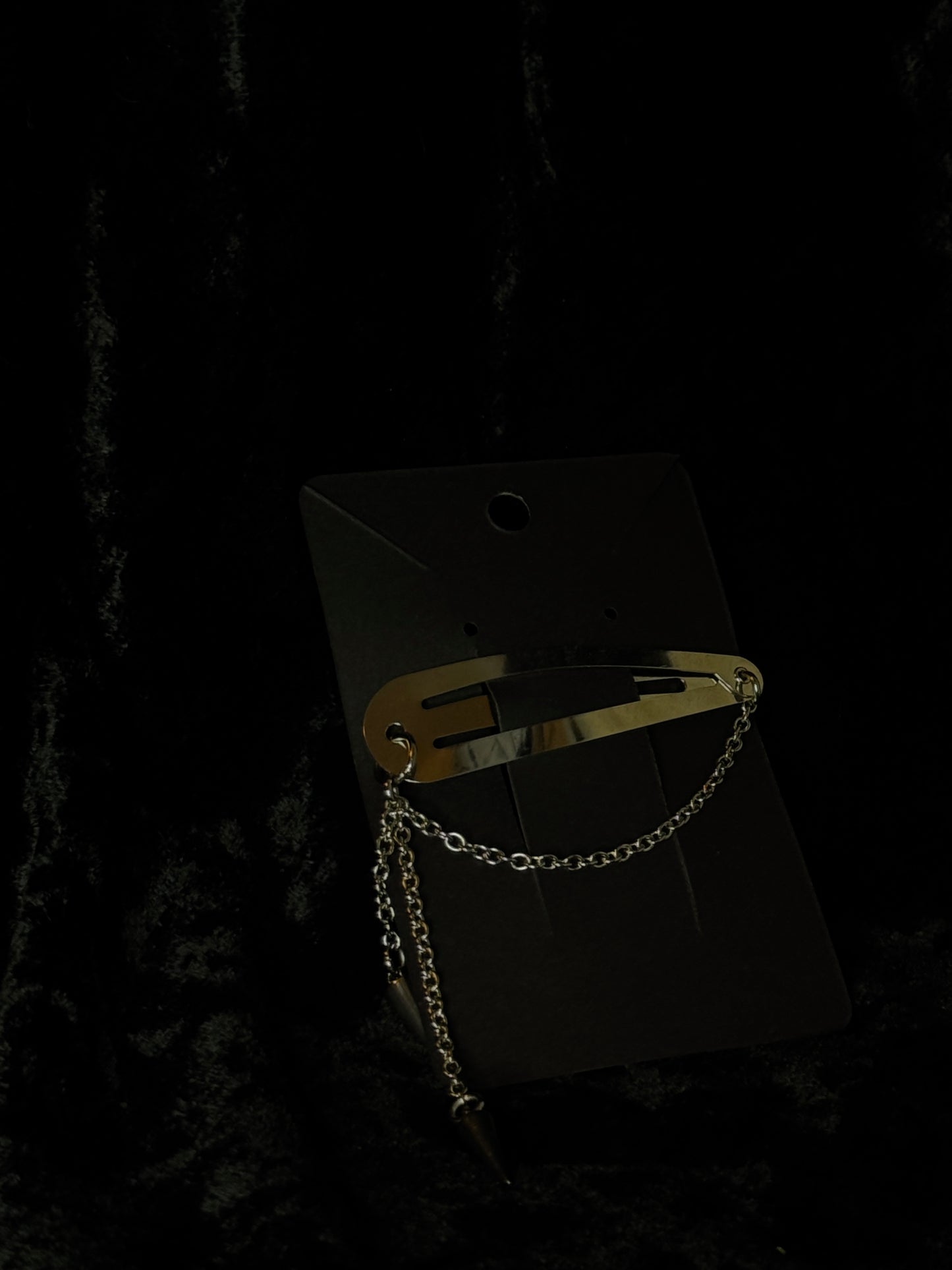 Hair clip with spike charms
