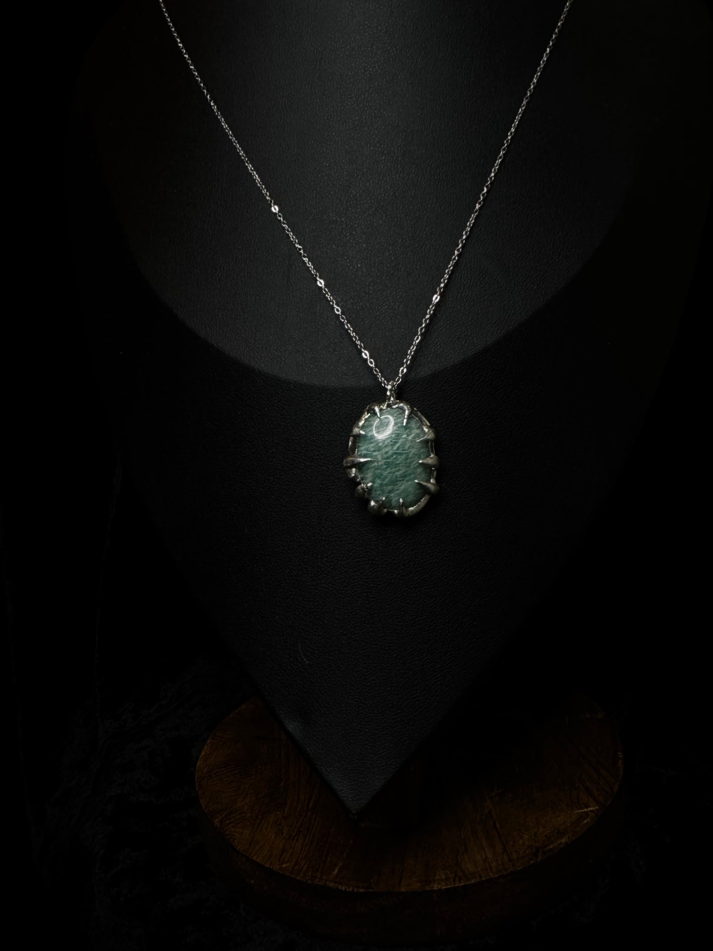 Amazonite soldered necklace