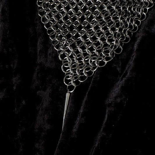 Chainmail medieval bandana- style headpiece