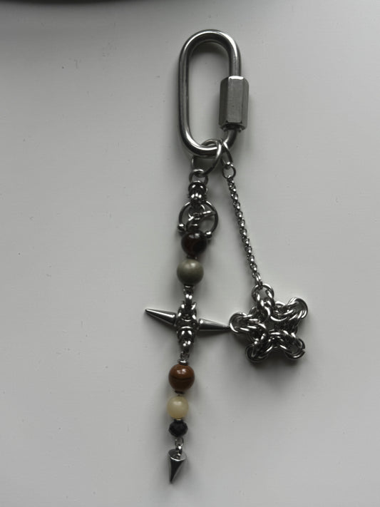 Star crystal bag charm