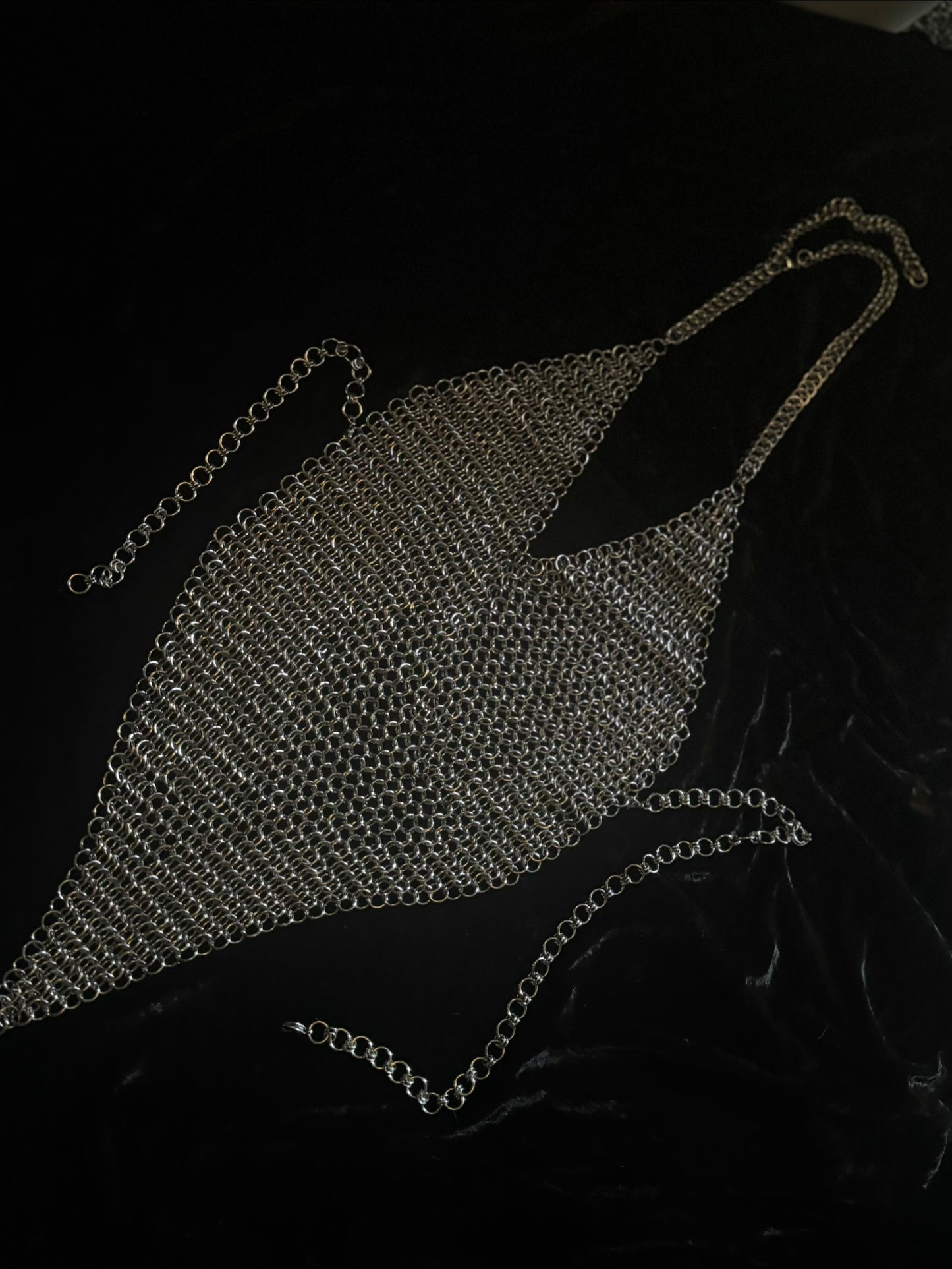 Adjustable Chainmail halter top