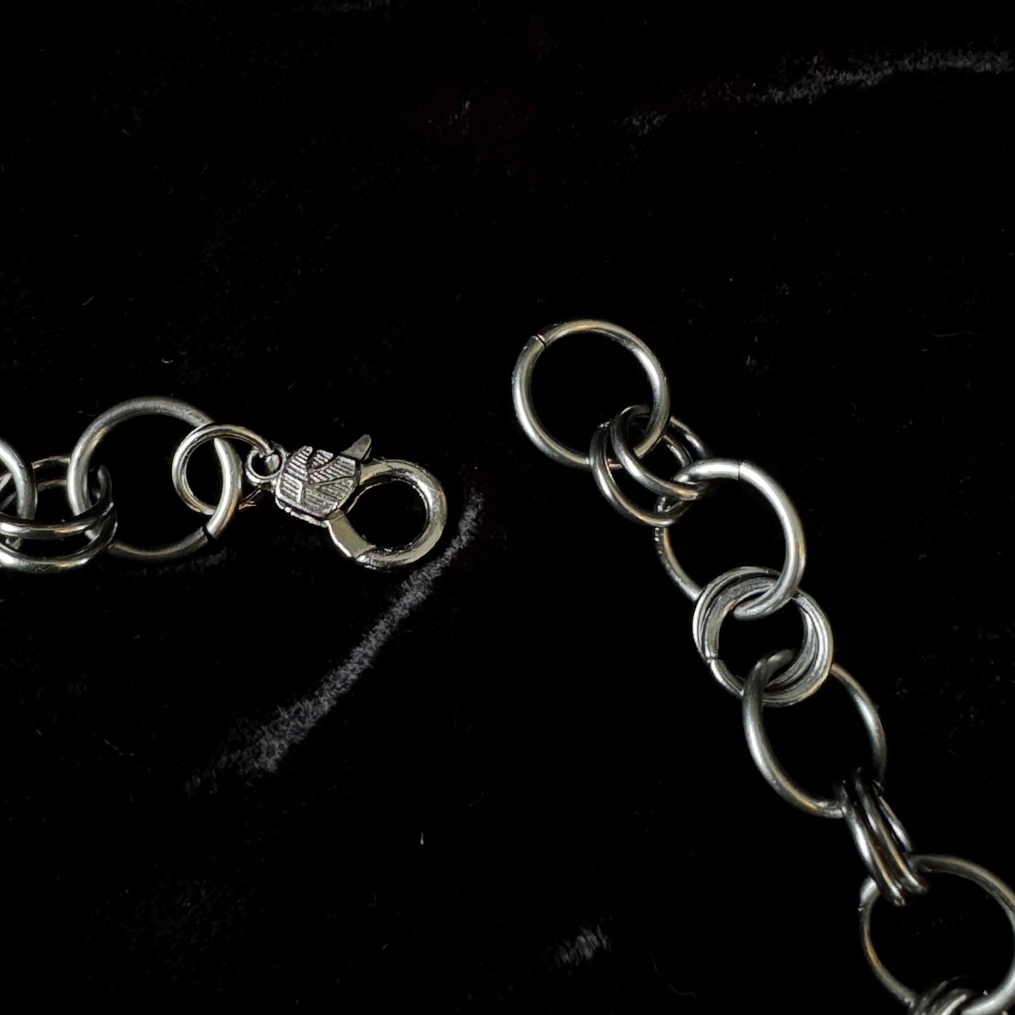 Chainmail stainless steel  spiked choker necklace