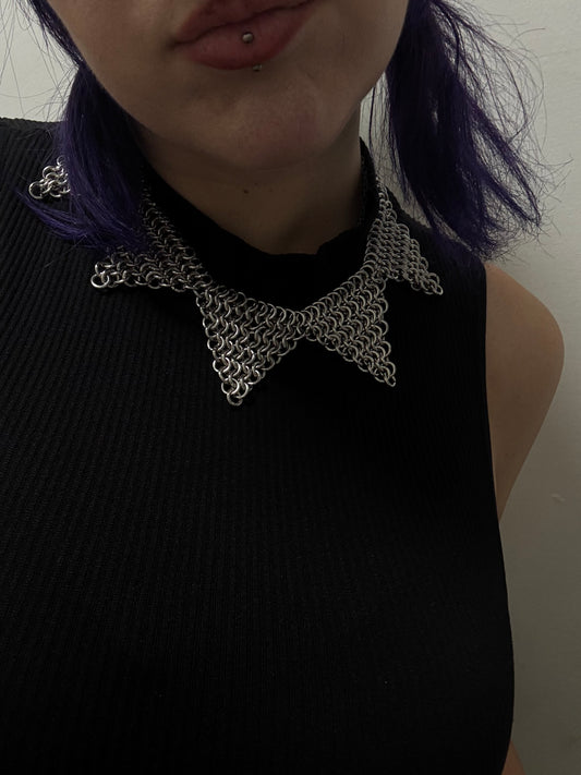 FFWL Chainmail jester collar necklace