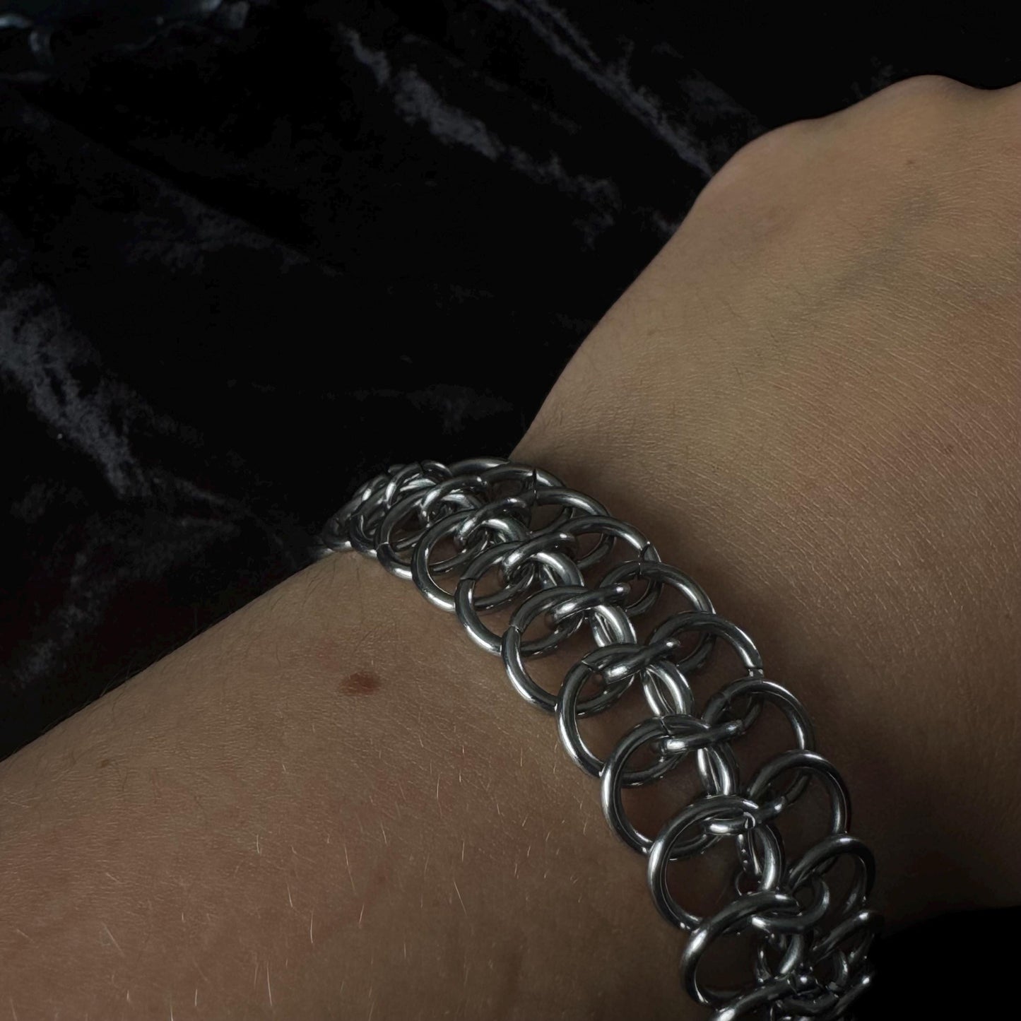 Chainmail stainless steel handmade bracelet