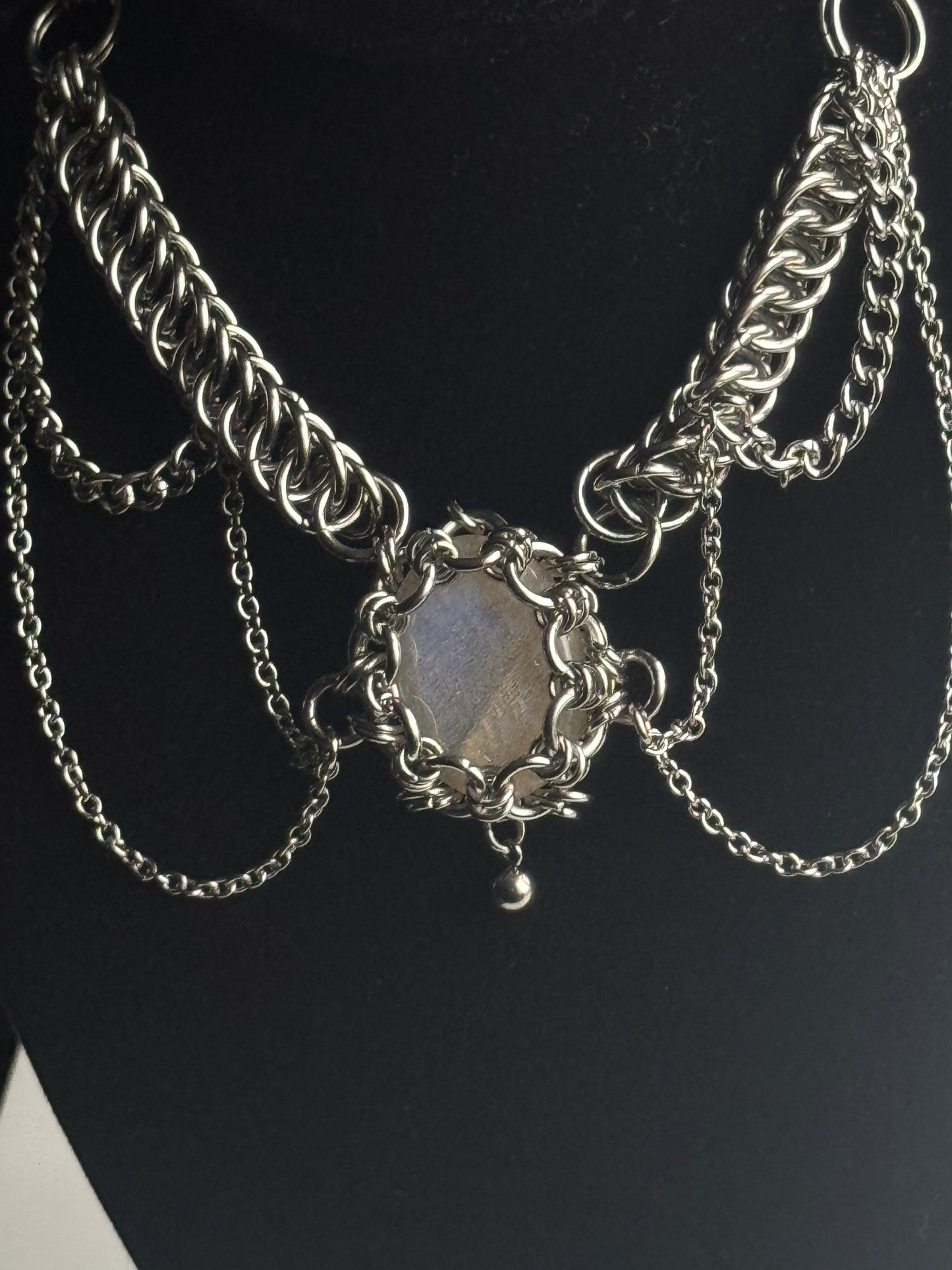 Clear quartz necklace