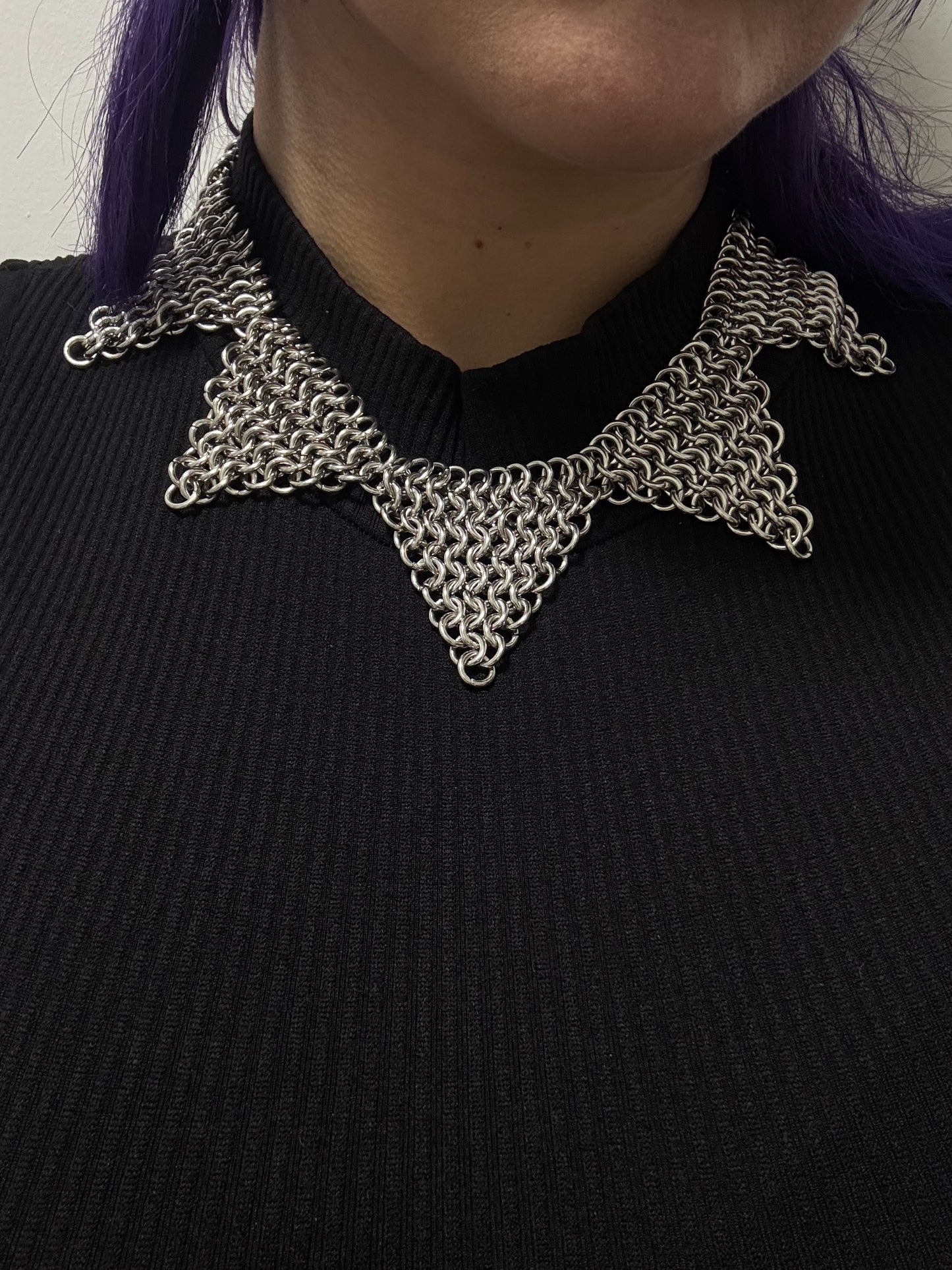 FFWL Chainmail jester collar necklace