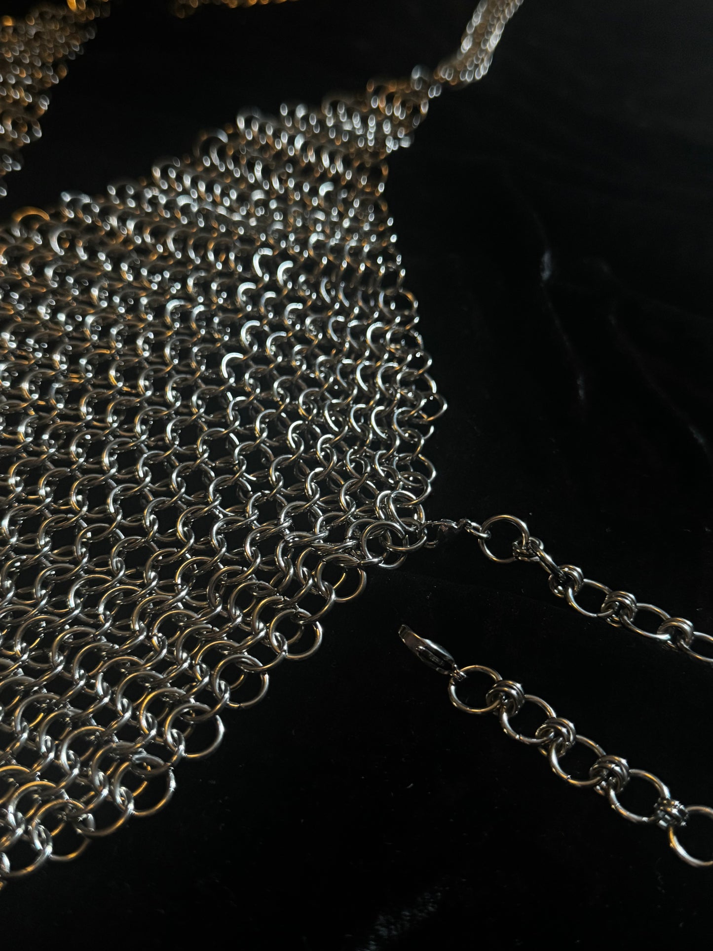 Adjustable Chainmail halter top