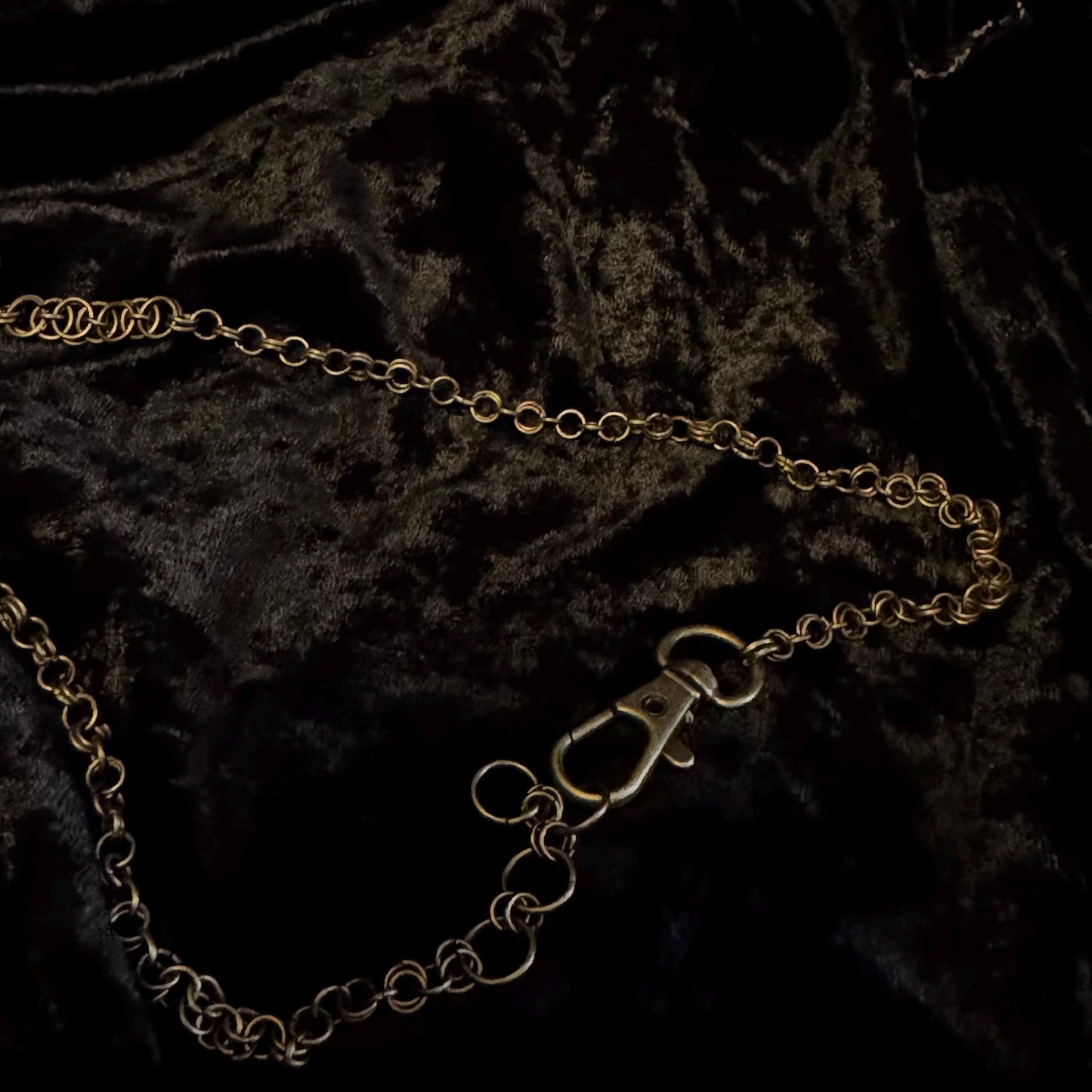 dainty bronze Chainmail necklace choker