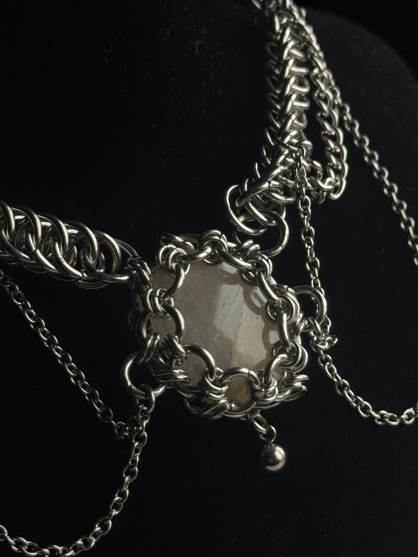 Clear quartz necklace