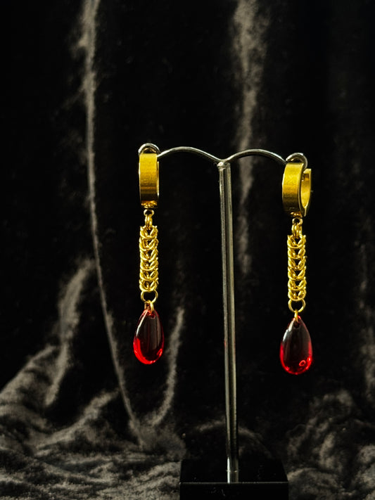 GOLD drop earrings