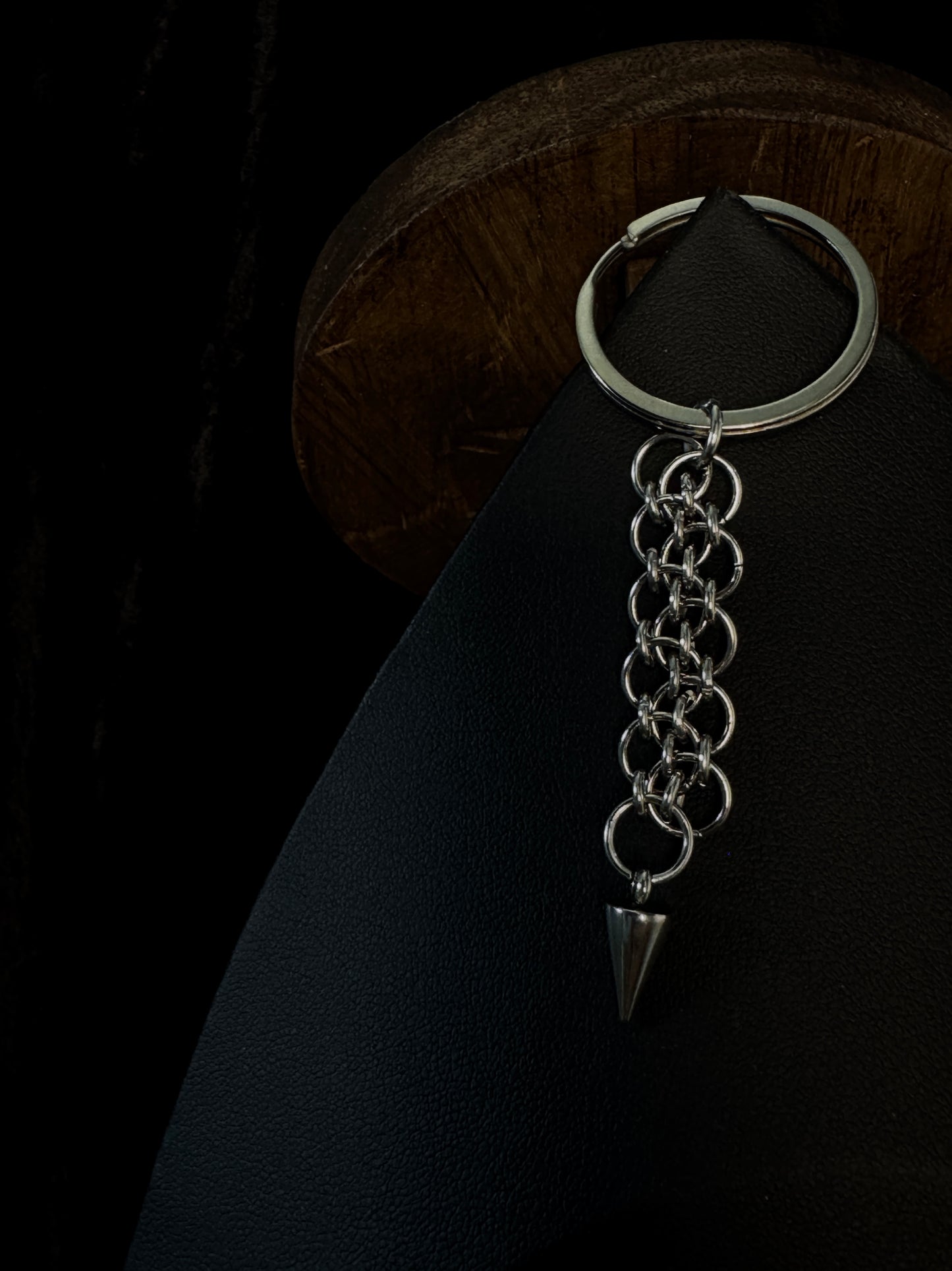 Spiked keychain