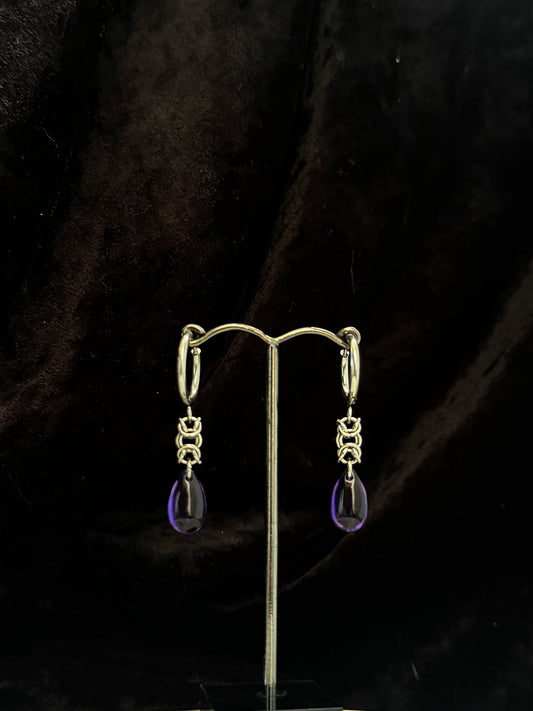Purple earrings