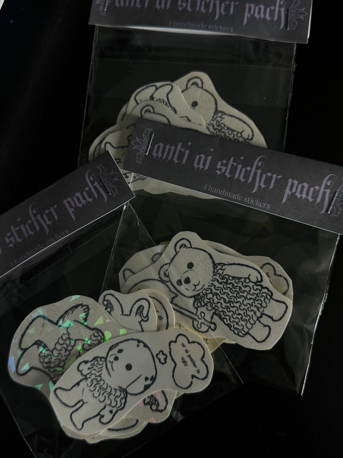 Anti AI sticker pack!