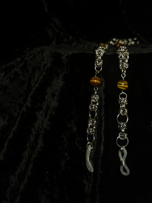 Tigers Eye glasses chain