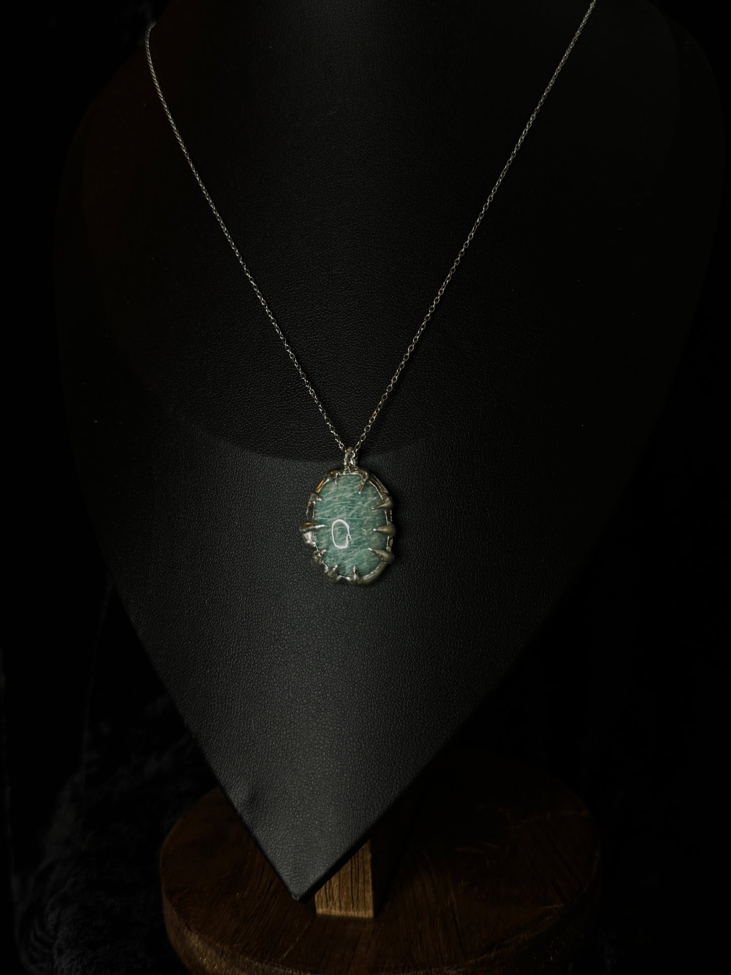 Amazonite soldered necklace