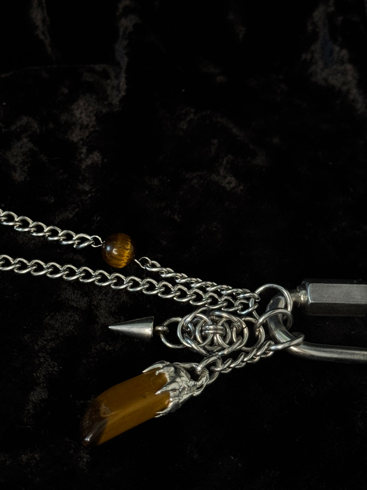 Tigers eye crystal keychain