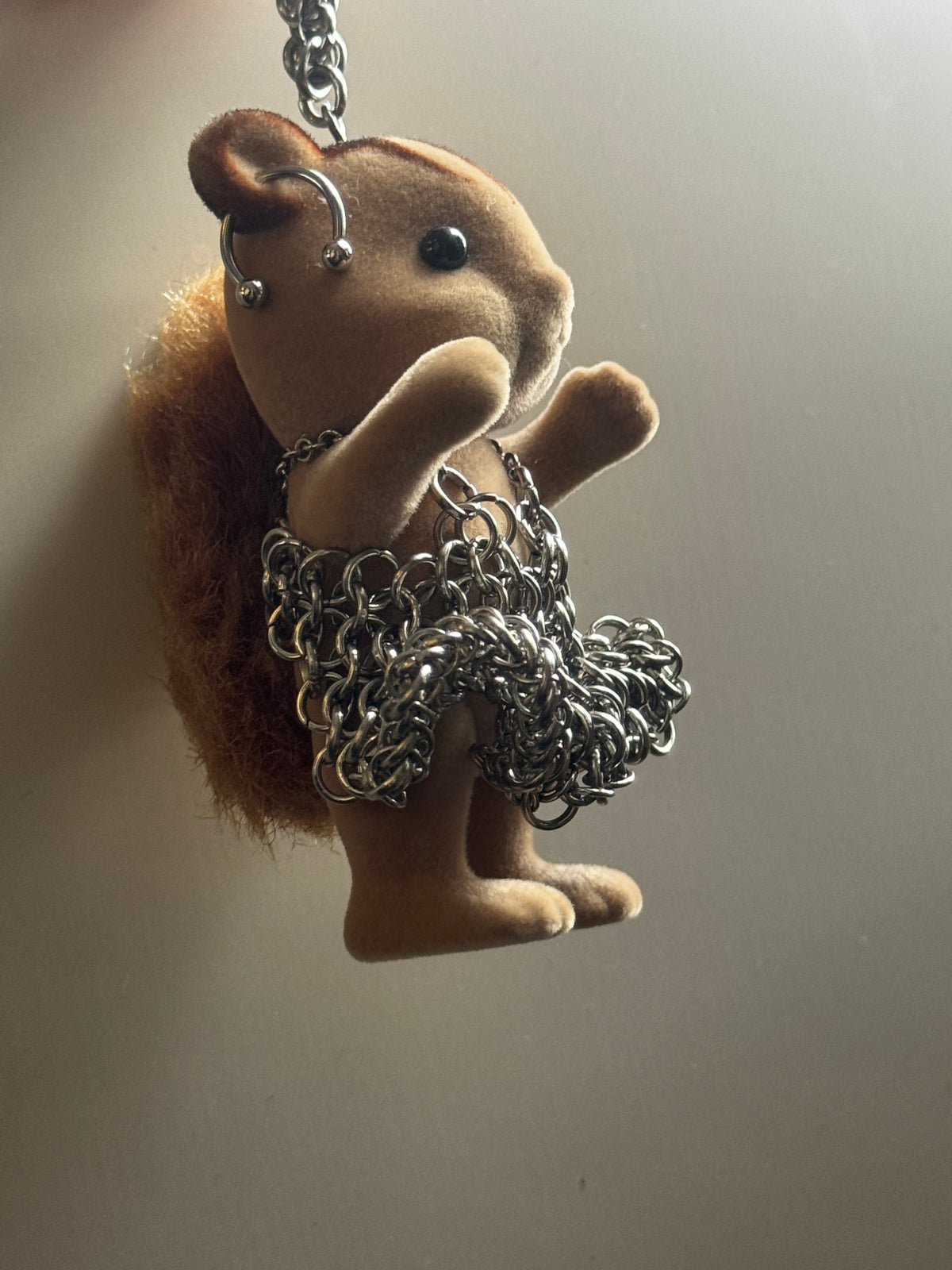 Chainmail sylvanian with ruffled dress