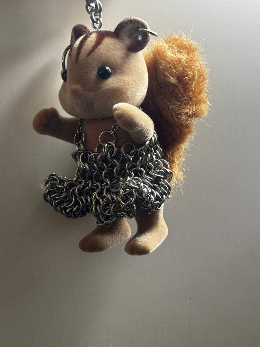 Chainmail sylvanian with ruffled dress