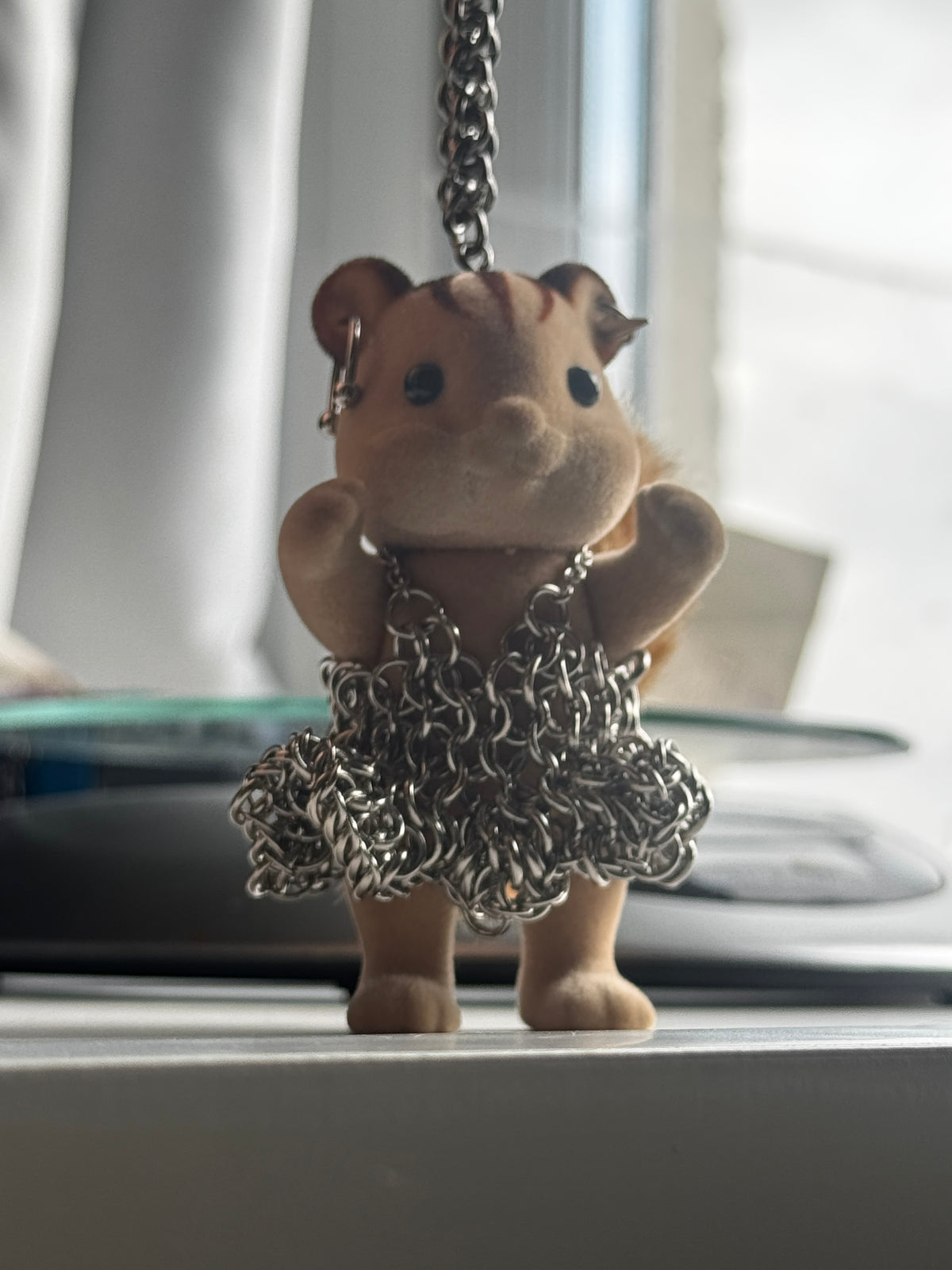 Chainmail sylvanian with ruffled dress
