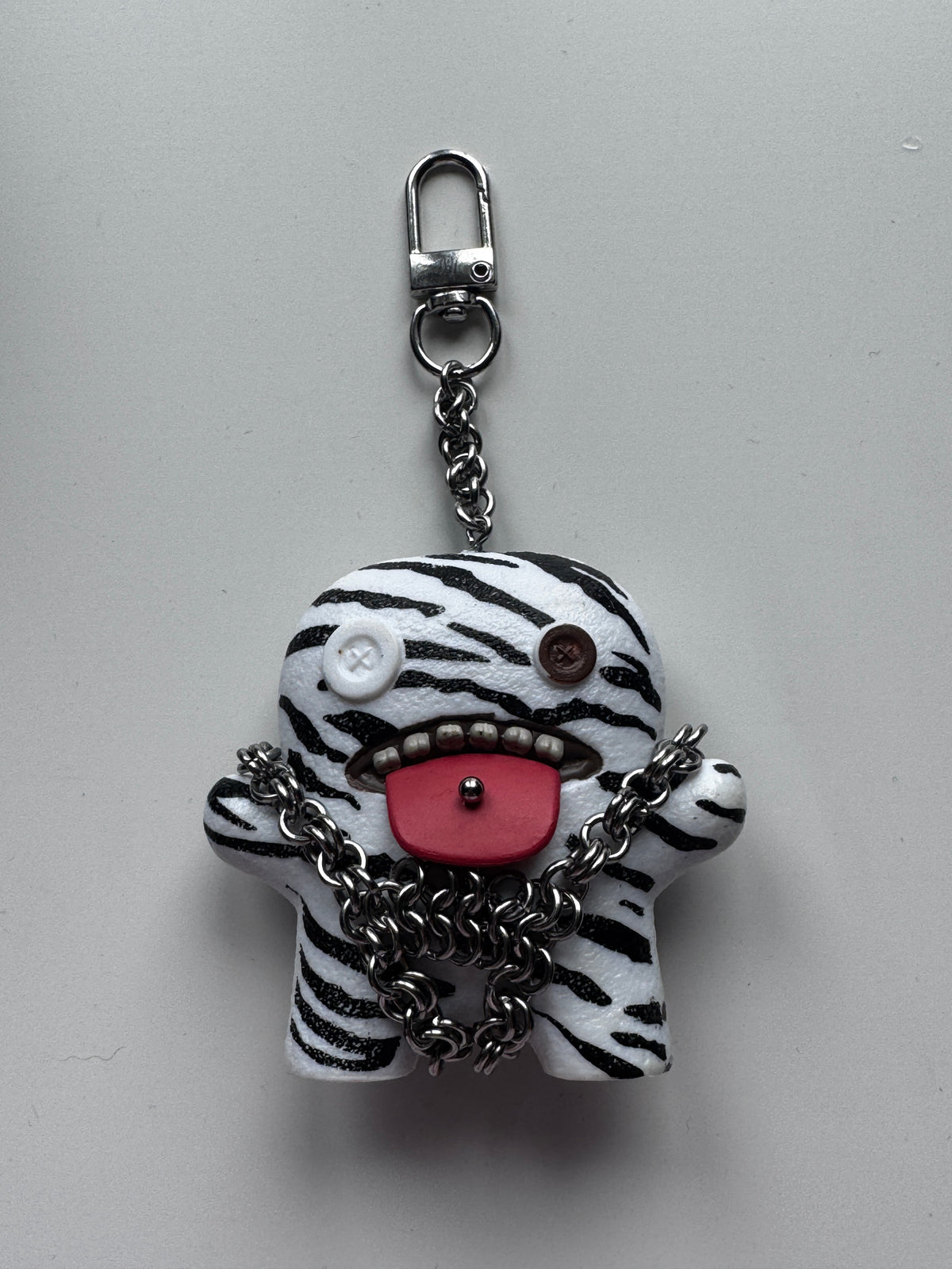 Zebra fuggler keychain