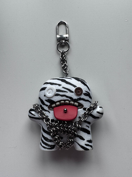 Zebra fuggler keychain