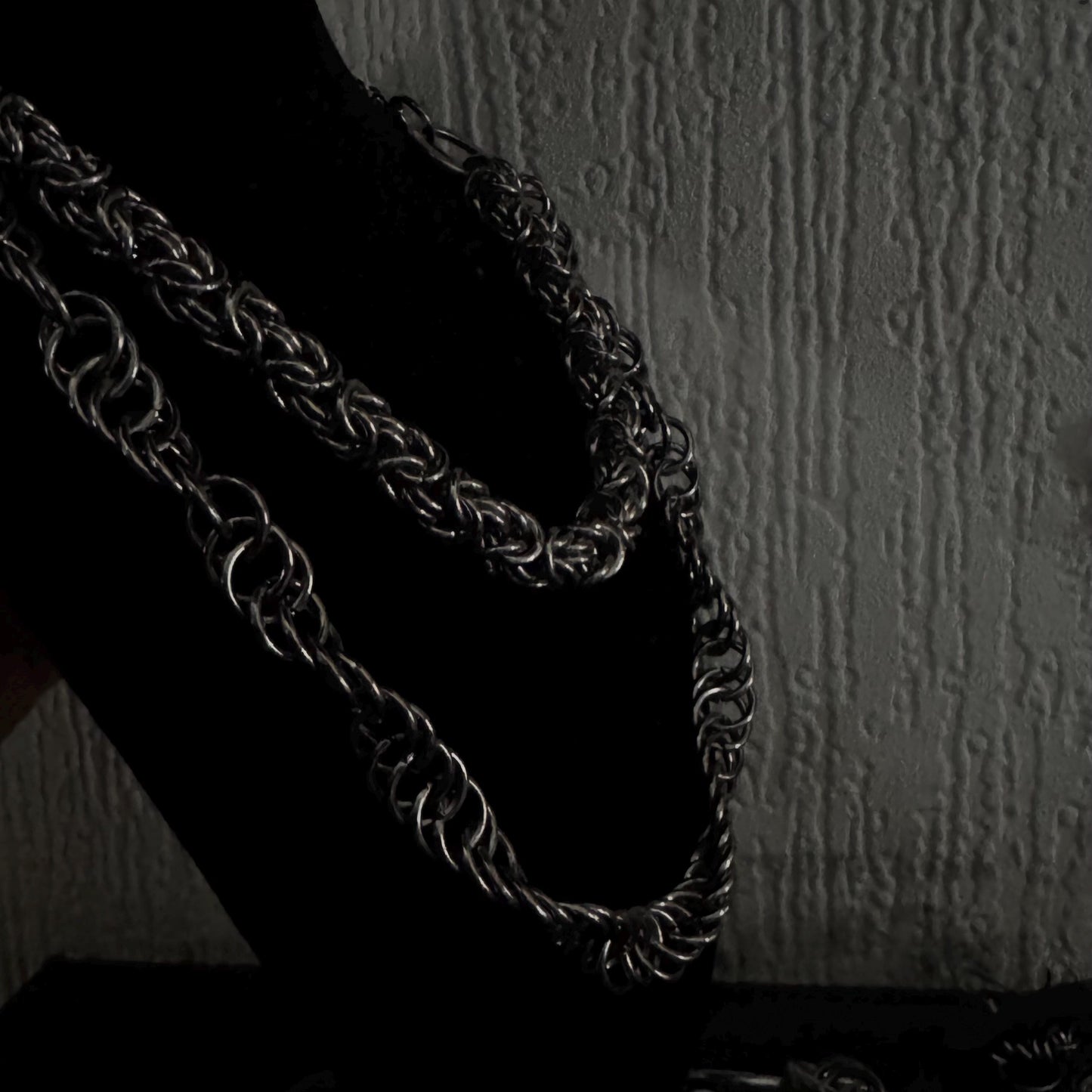 Layered Chainmail Statement Necklace