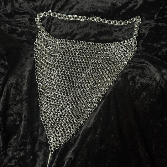 Chainmail medieval bandana- style headpiece