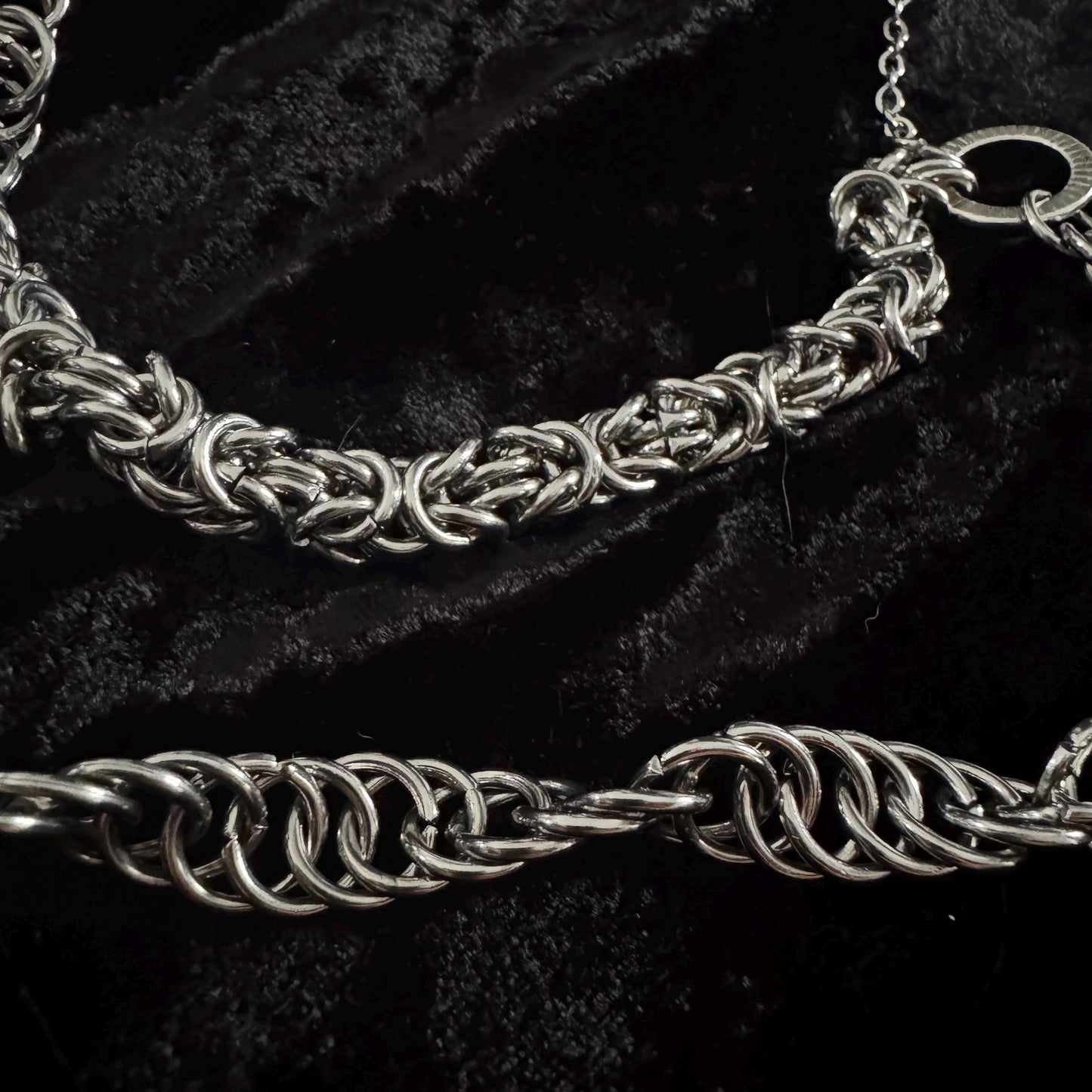 Layered Chainmail Statement Necklace